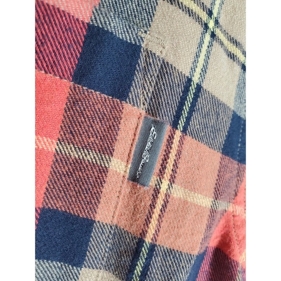 Eddie Bauer Flannel Shirt Mens 2XL Bittersweet Harvest Plaid Orange Red LS NWT - Picture 9 of 12